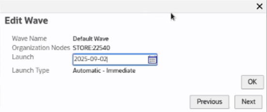 Edit Wave Window