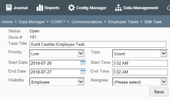 Data window Data window