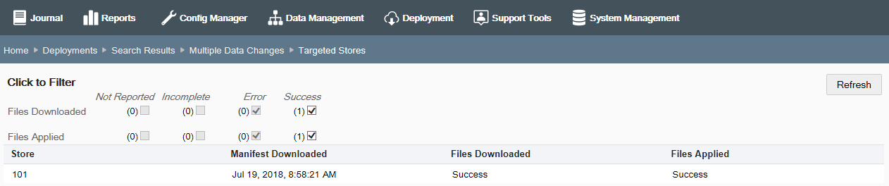 Detail by Store page