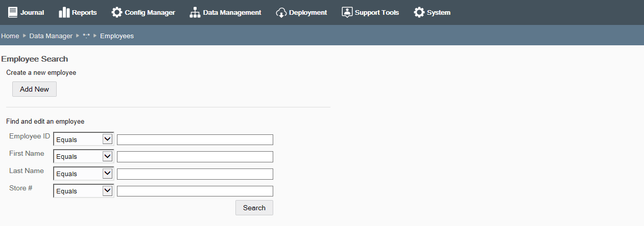 Employee page Employee page