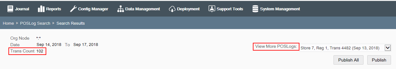 Example 2 Trans Count > 100, Search Results < 5000