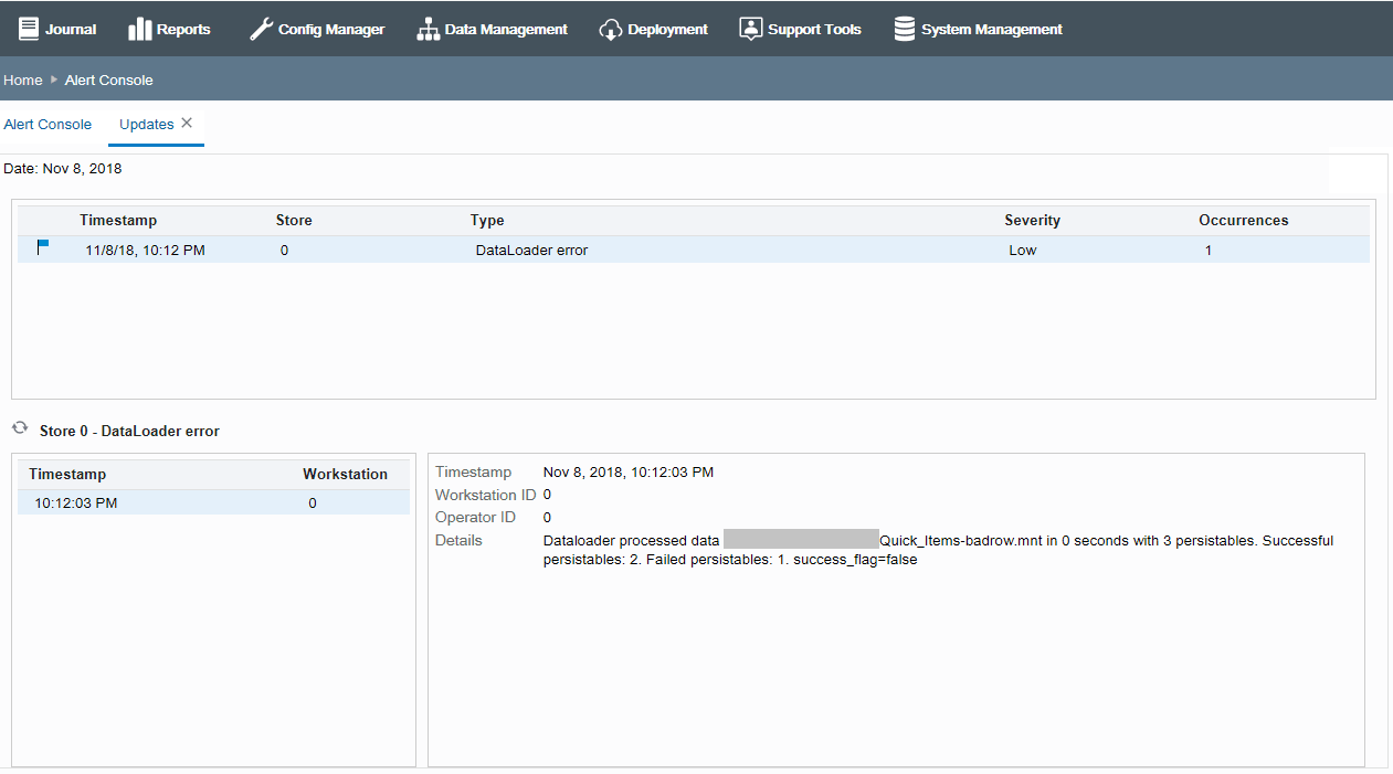 Updates - Logged Events