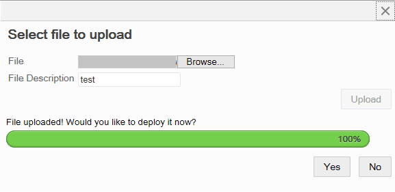 Upload Successful Progress Bar