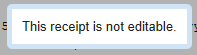 Example Receipt Not Editable