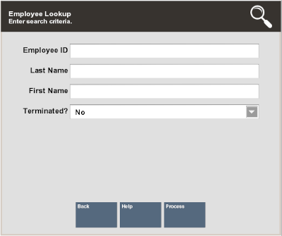 Employee Lookup Form