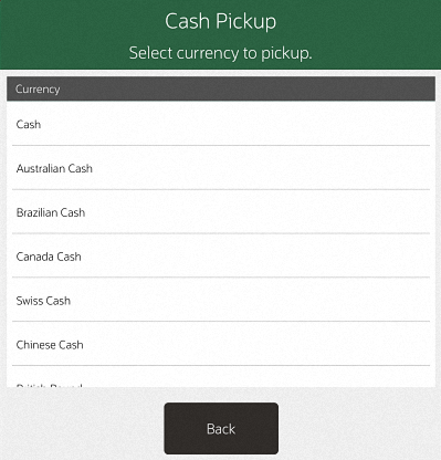 Cash Pickup Currency List