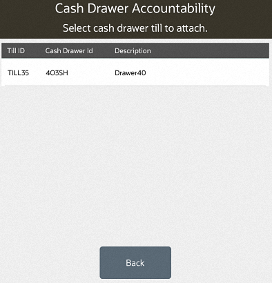 Cash Drawer Accountability