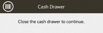 Close Cash Drawer Prompt