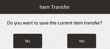 Confirm Save Transfer