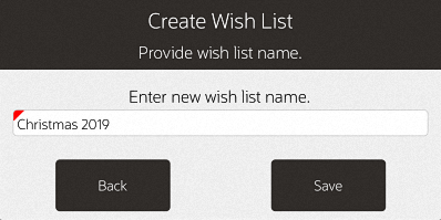 New Wish List