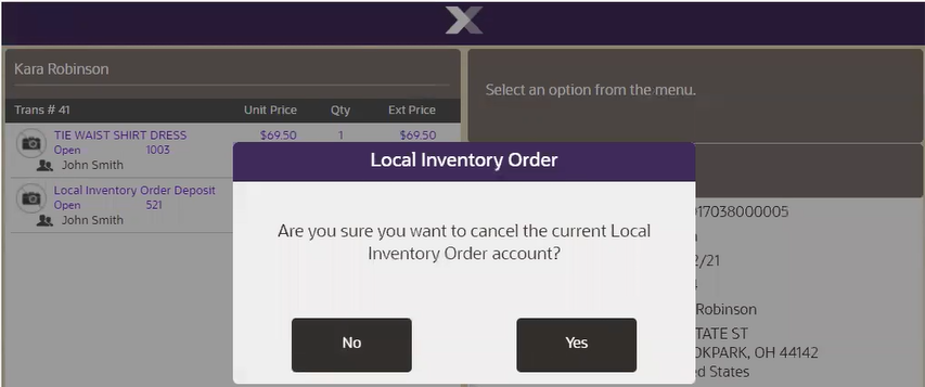 Local Inventory Order Cancellation Confirmation