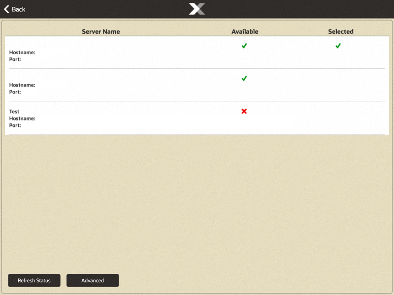 Mobile Device Server LIst
