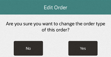 Change Order Confirmation Prompt