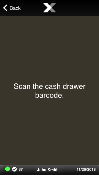 Scan Cash Drawer Prompt