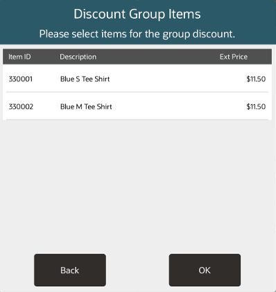 Items Eligible for Group Discount
