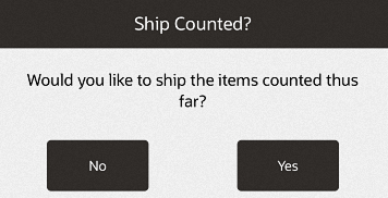 Ship Counted Items Prompt