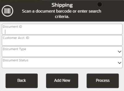 Shipping Document Search