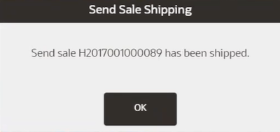 Send Sale Shipped Message