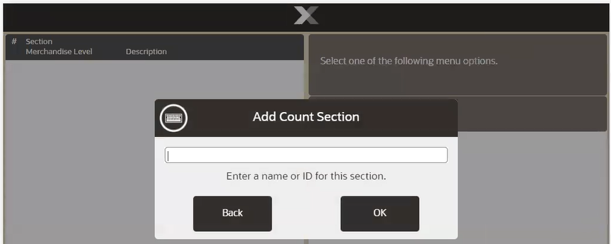 Add Count Section Name Prompt
