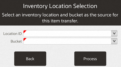 Inventory Location Selection - From Location