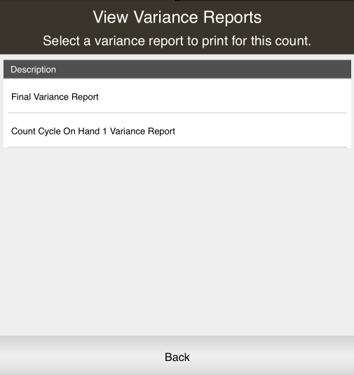 View Variance Reports - Mobile Tablet