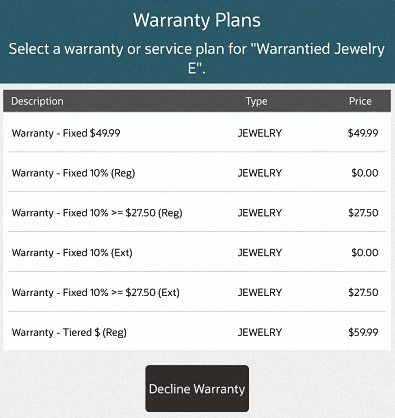 Warranty Plans