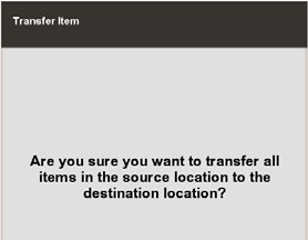 Transfer Item Prompt