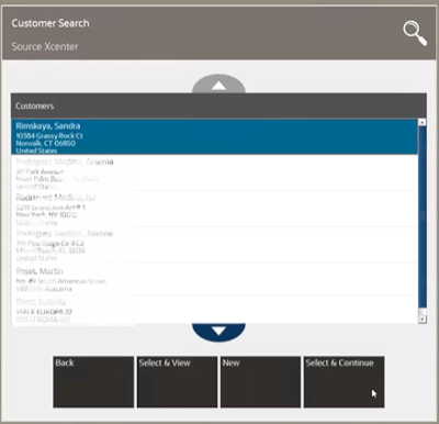 Customer Search Multiple Results