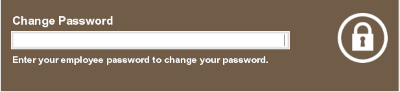 Change Password Login Screen