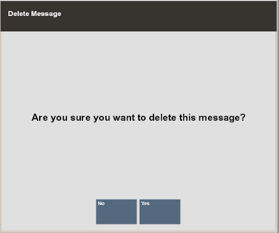 Delete Message Confirmation Prompt