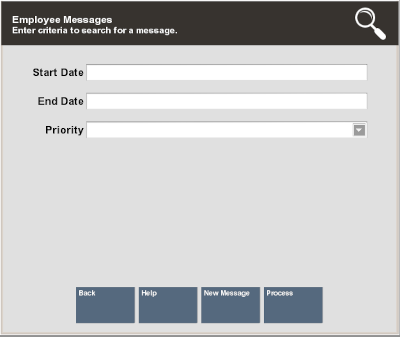 Employee Messages Search Form