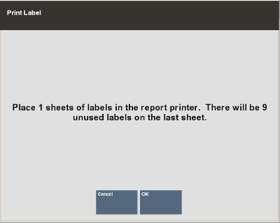 Print Label Prompt