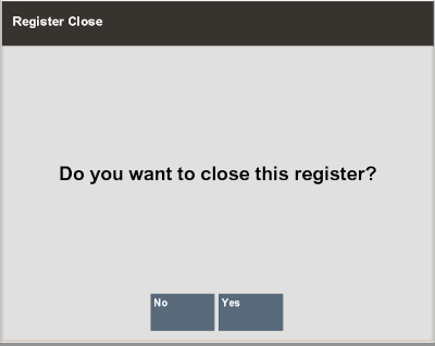 Close Register