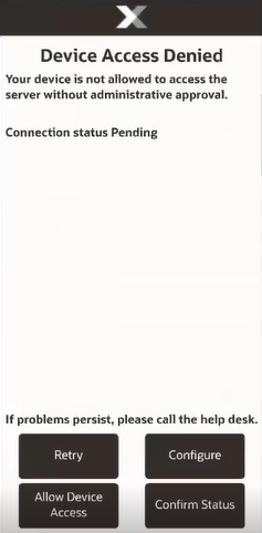 Device Access Denied