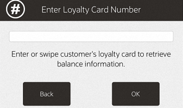 Loyalty Balance Inquiry