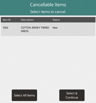 Cancel Order