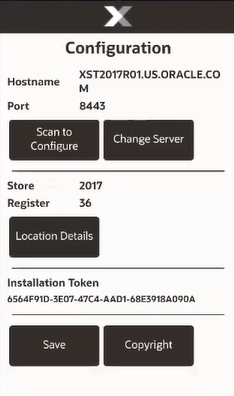 Configuration Screen