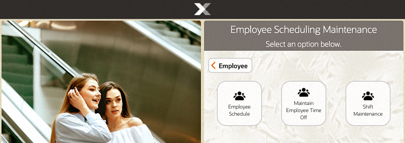Employee Scheduling Maintenance Menu