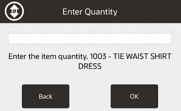 Enter Item Quantity