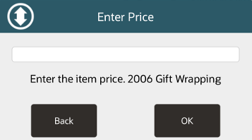Prompt For Price