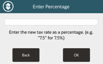 Enter Tax Rate