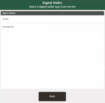 E-Wallet Tender