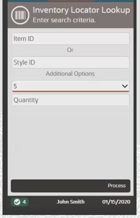 Mobile Handheld Inventory Locator Lookup