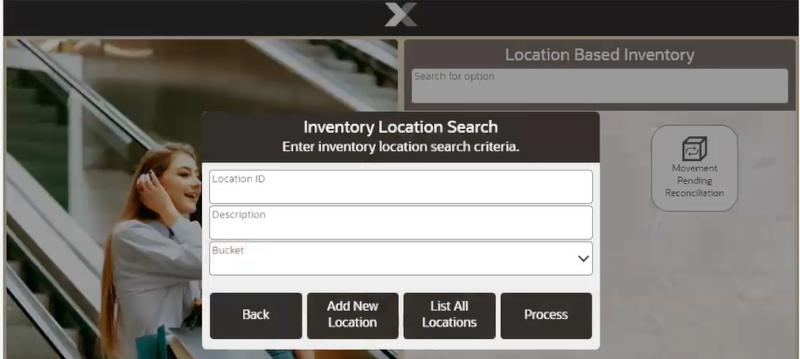 Inventory Location Search Form