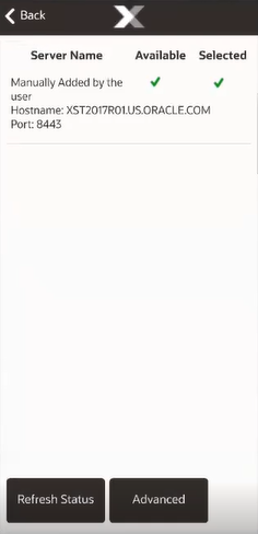 Mobile Device Server List