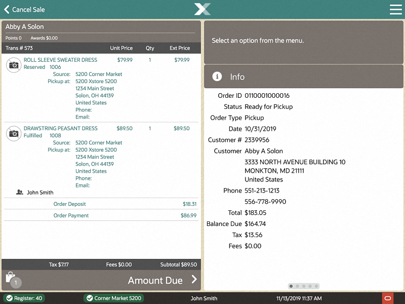 Scanned Item Added to Transaction