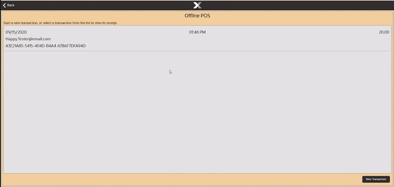 Completed Offline Transaction