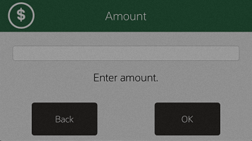 Enter Amount Prompt
