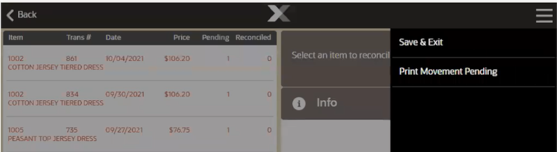 Print Movement Pending Option