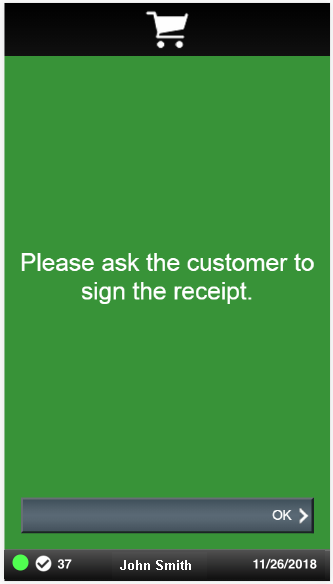 Receipt Signature Prompt